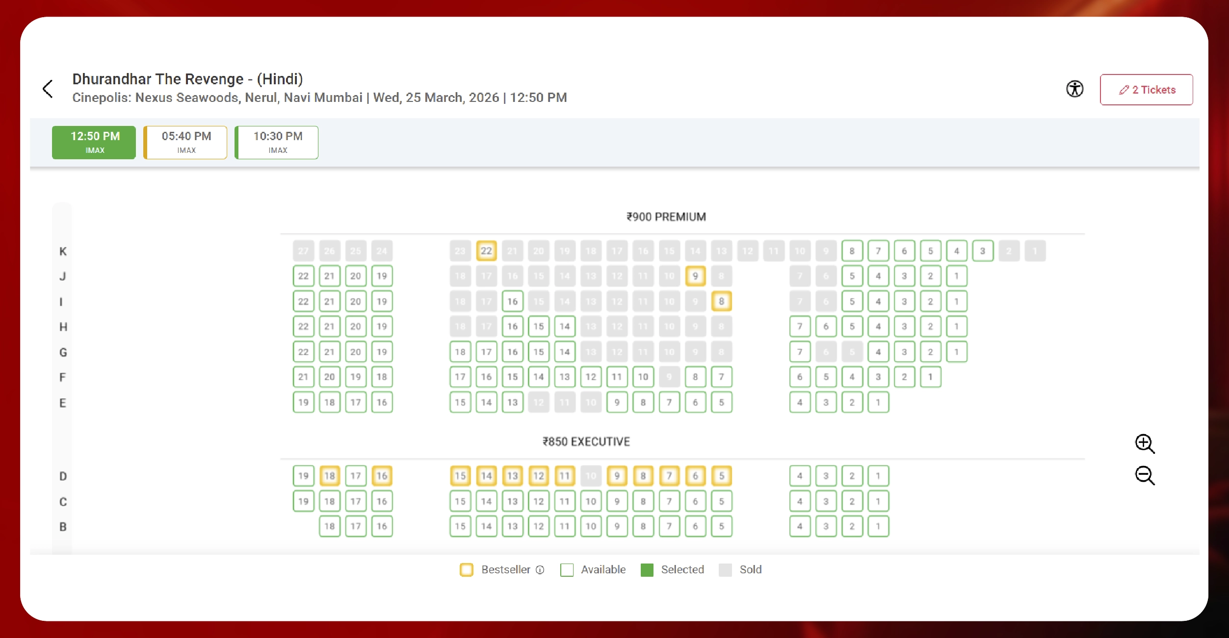 Key Data Points Extracted from BookMyShow